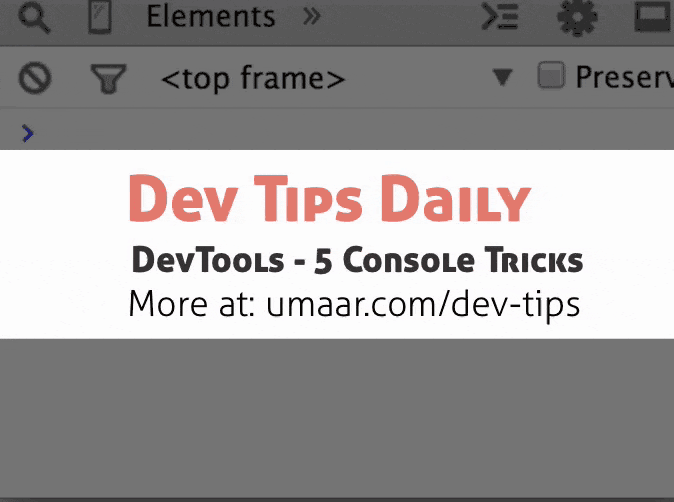 Five tricks to use in the Console Panel