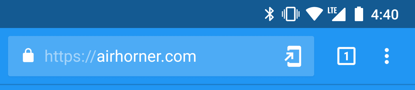 Concept iniziale del pulsante di installazione nella omnibox.