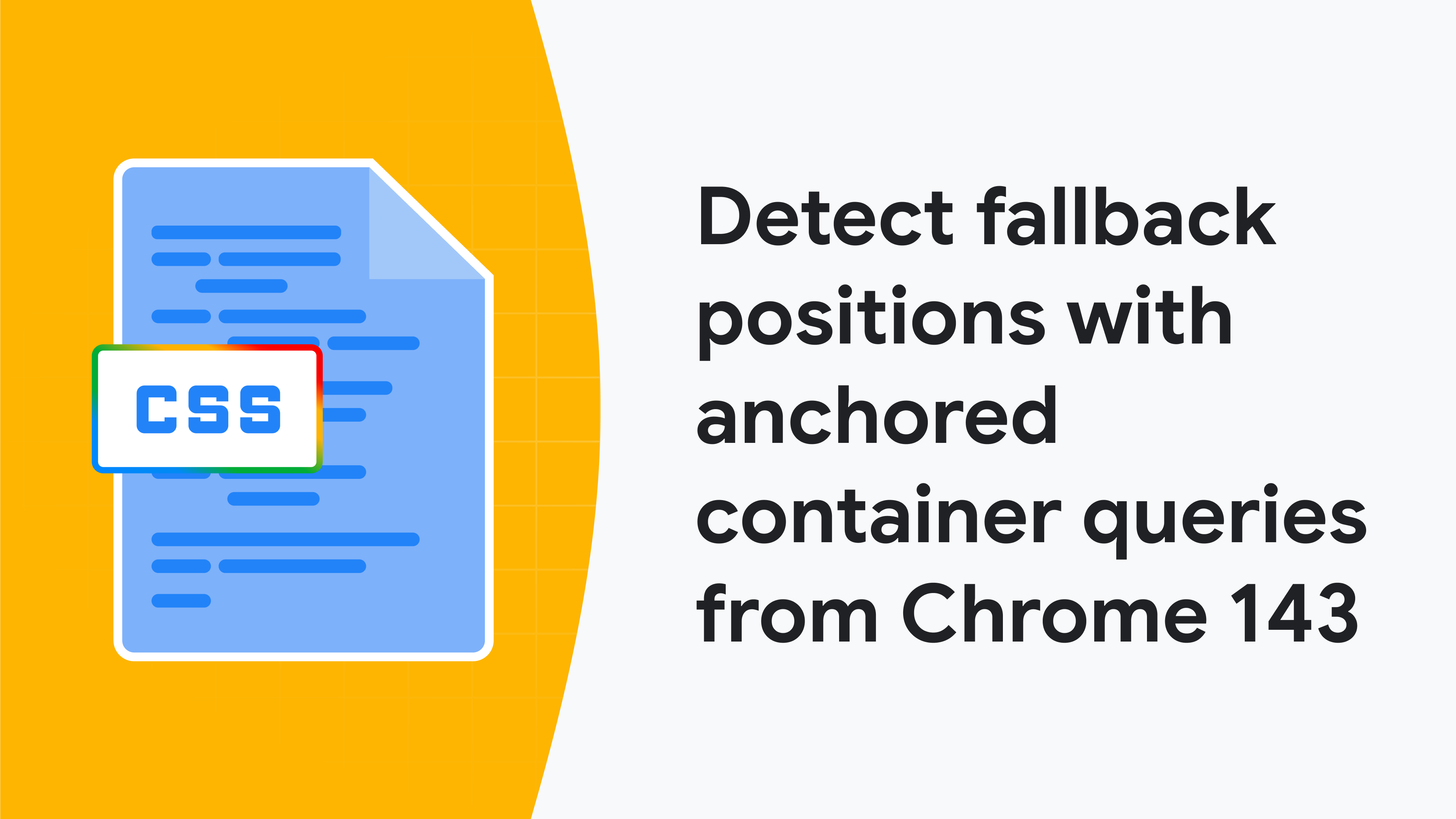 Detect fallback positions with anchored container queries from Chrome 143