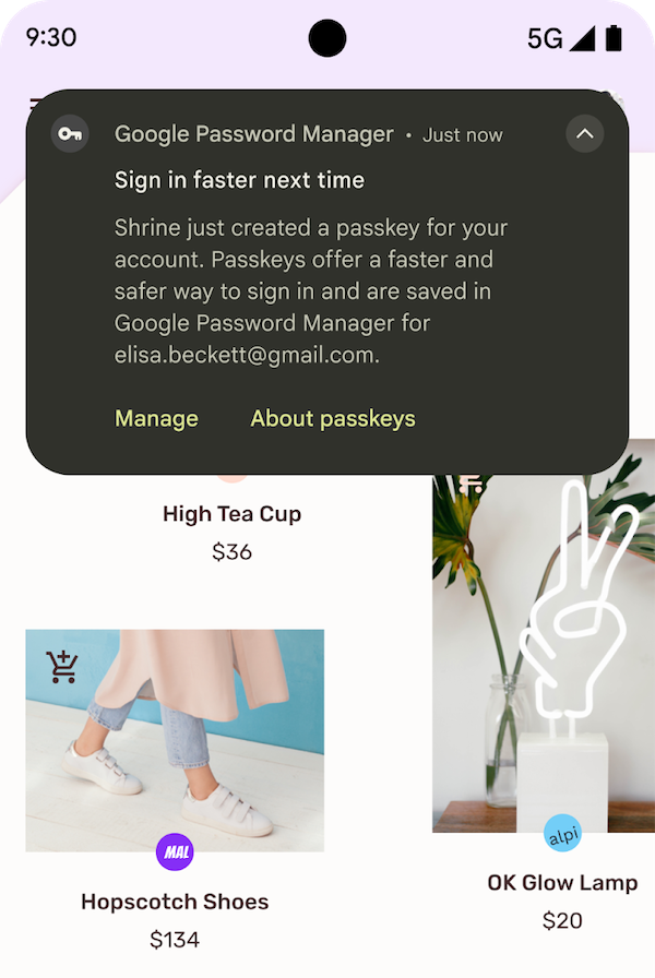 Bevestigingsbericht voor het automatisch aanmaken van een wachtwoord