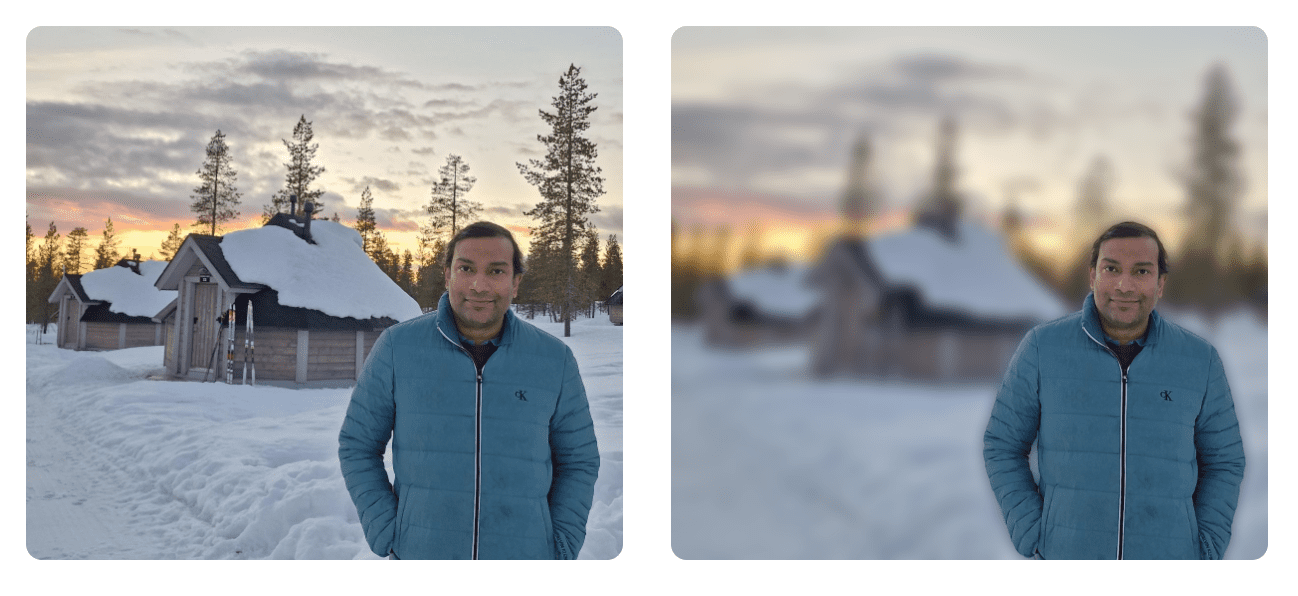 How to get background blur using Deep Learning?