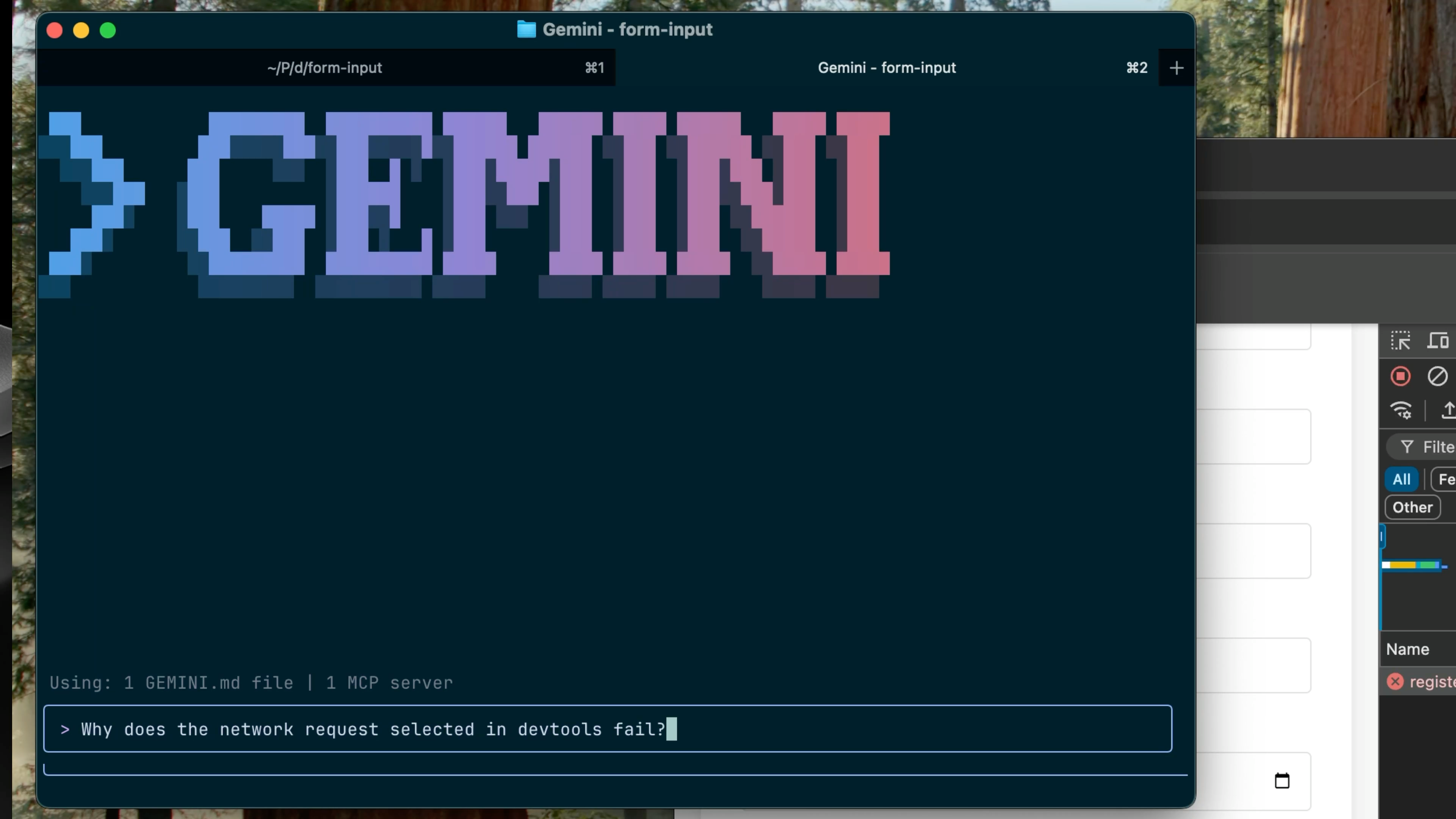 选择网络请求进行分析