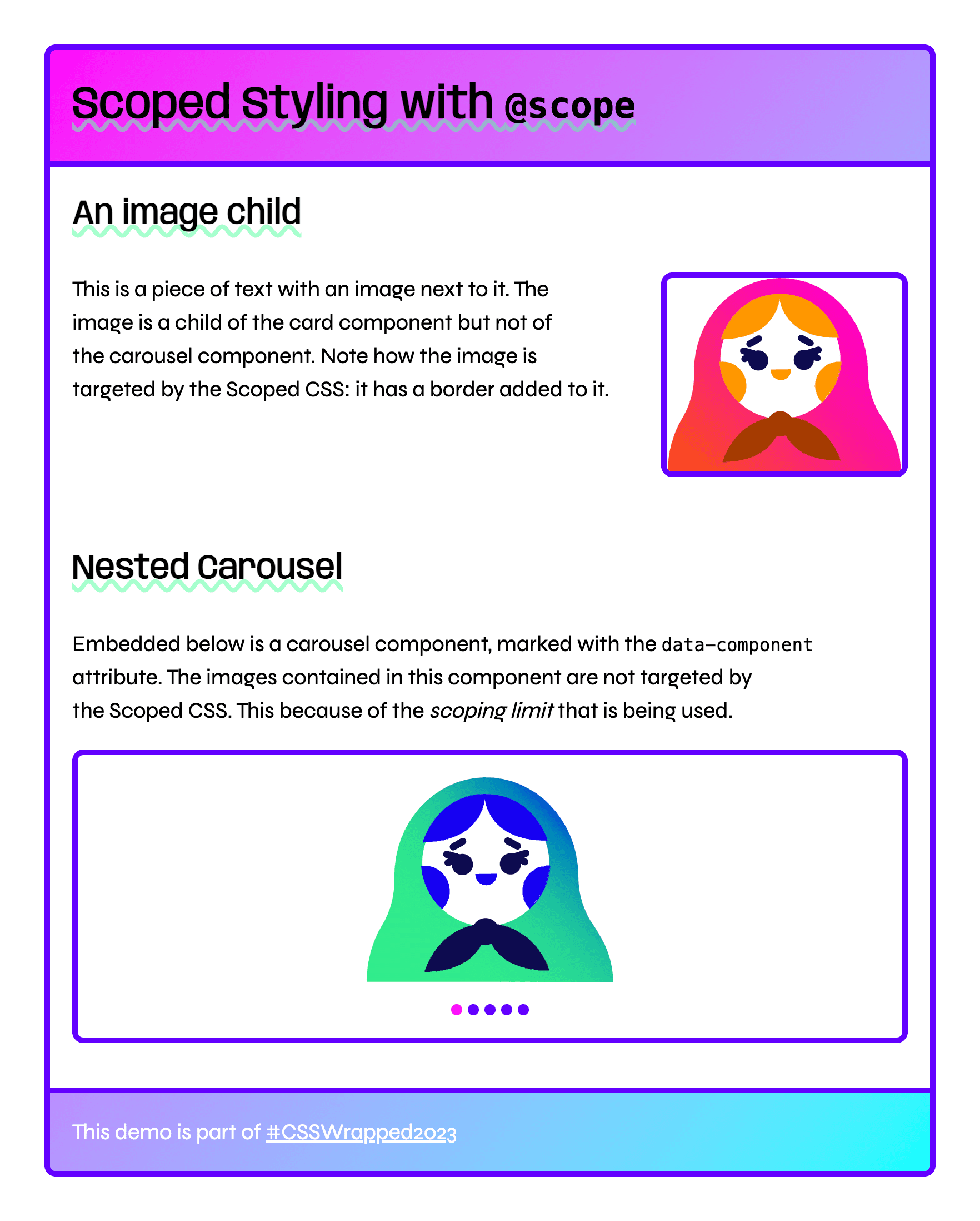 Referencyjny zrzut ekranu wersji demonstracyjnej @scope