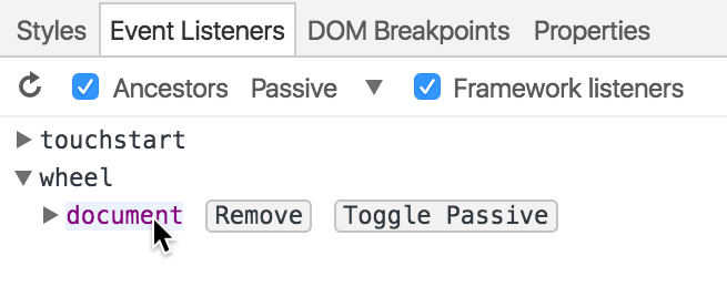 Toggle passive