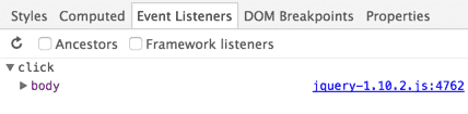 Listener del framework disattivati