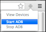 ADB 擴充功能選單。
