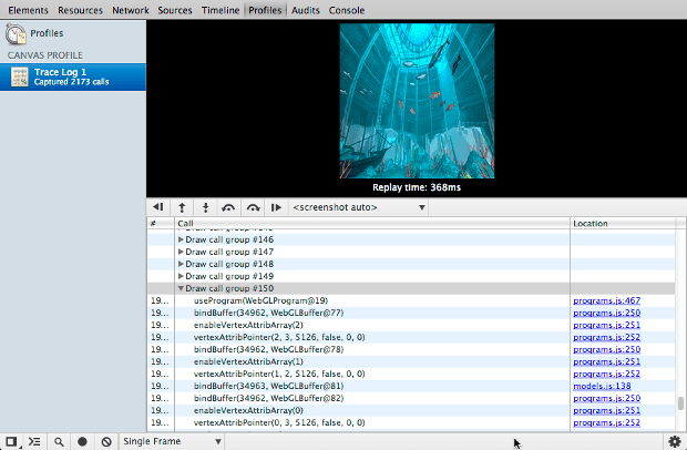 פרופיל ב-Canvas.