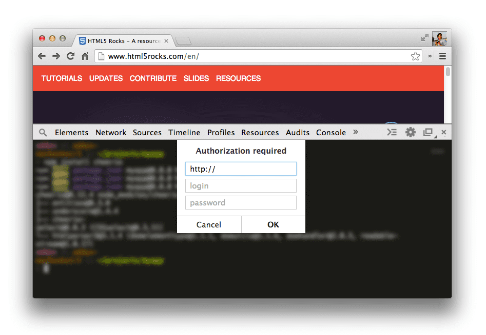 DevTools Terminal supports customizing connection details during setup.
