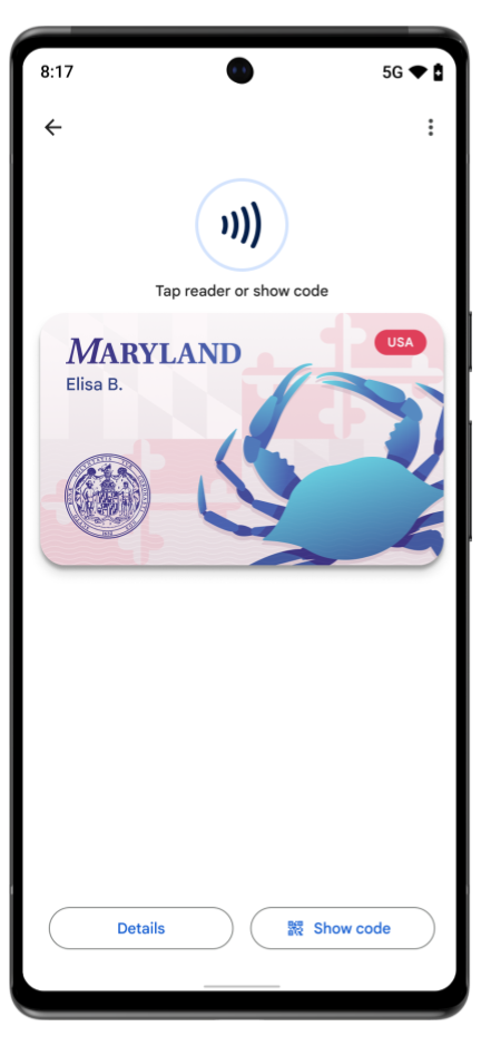 رخصة القيادة الرقمية في "محفظة Google"