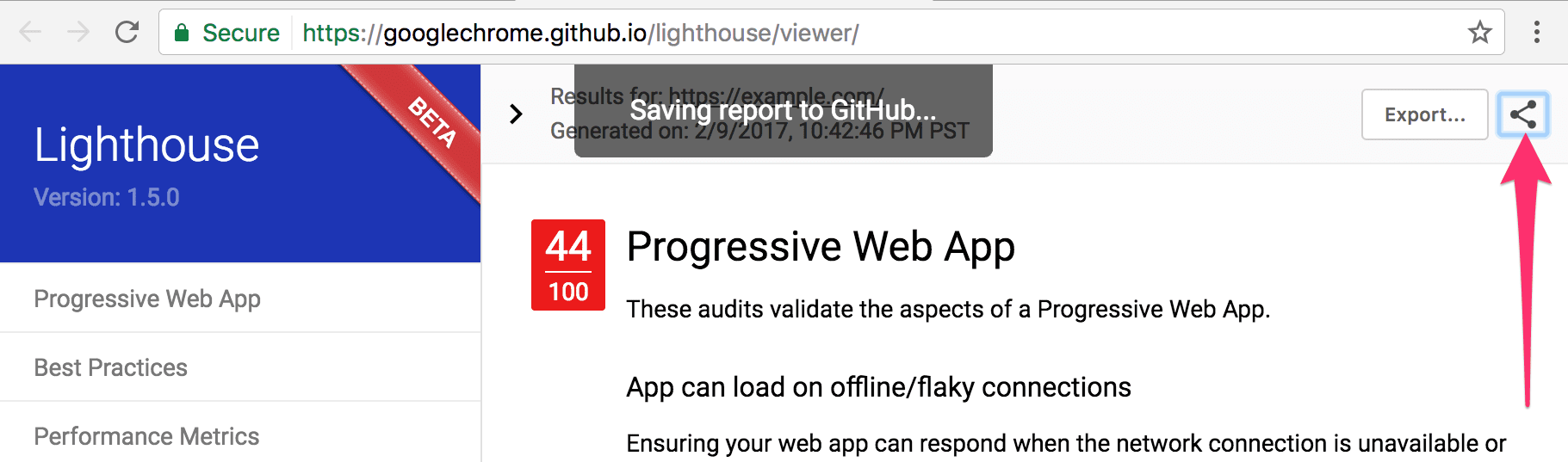 Lighthouse January 2017 update | Blog | Chrome for Developers