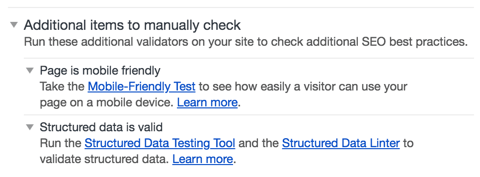 The manual SEO audits.