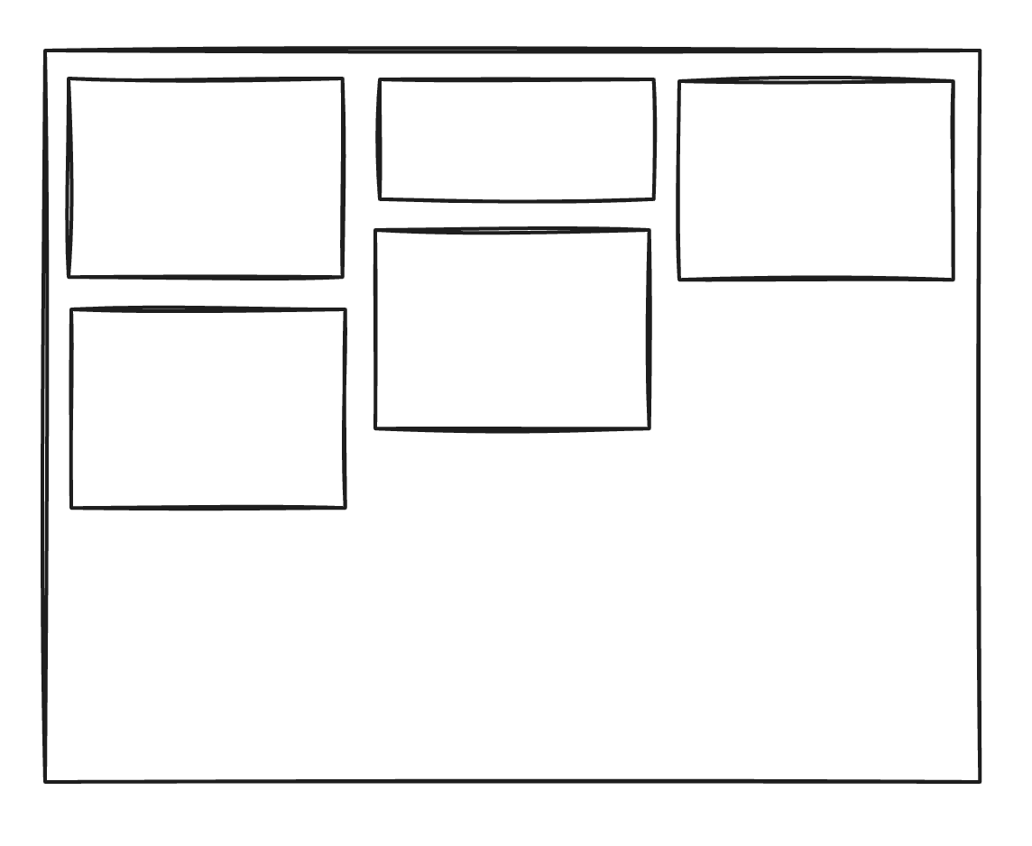 Mise en page avec des colonnes, les éléments remplissant les colonnes sans espace.