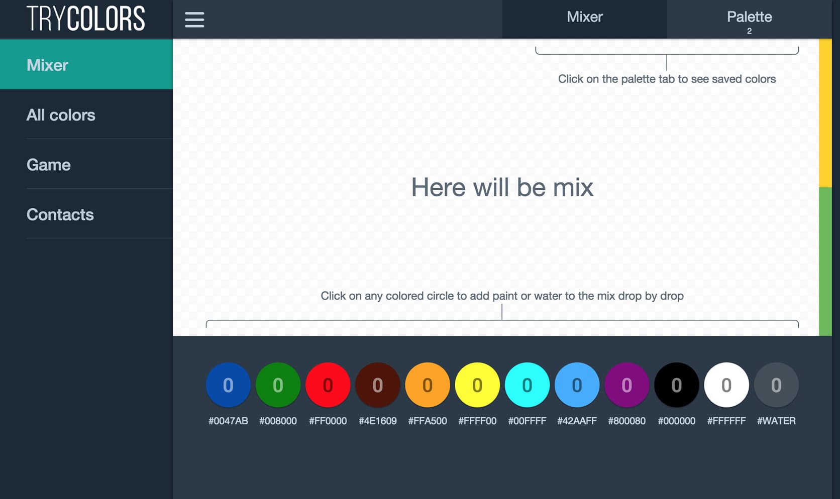 Captura de pantalla de Try Colors