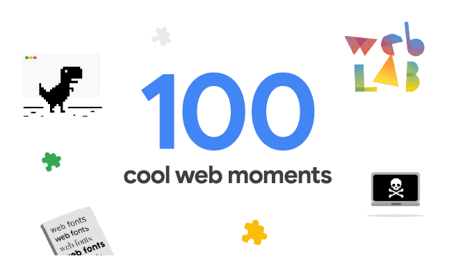 Imagem promocional dos 100 Momentos da Web legais