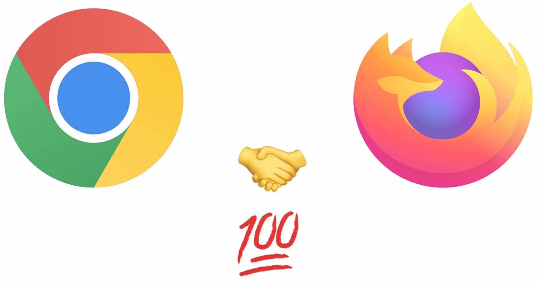 Chrome- und Firefox-Logo