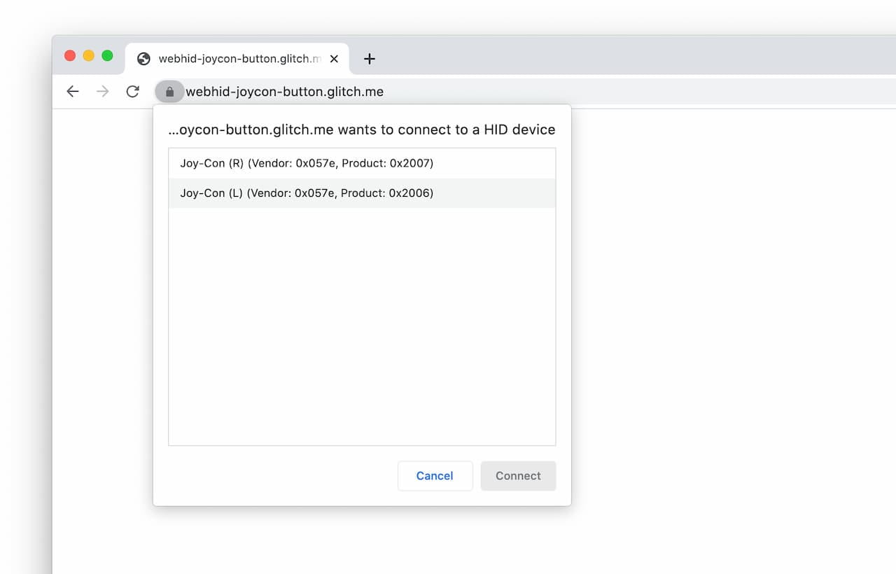 HID device picker