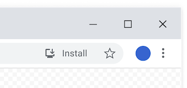 New omnibox install icon for PWAs