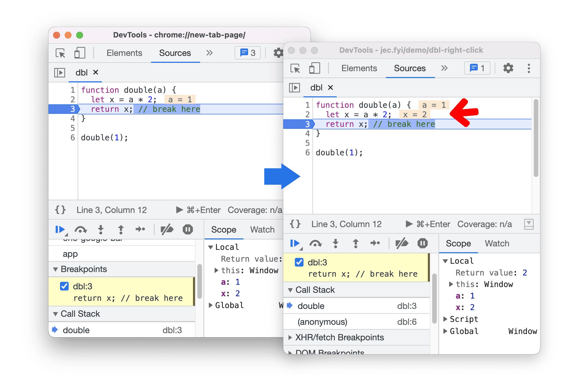 Improved inline value preview during debugging