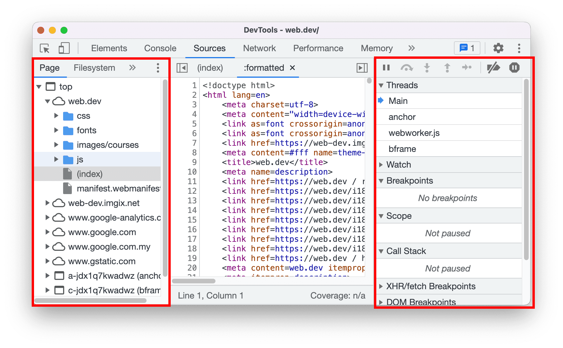 Nuevas combinaciones de teclas para el panel Sources