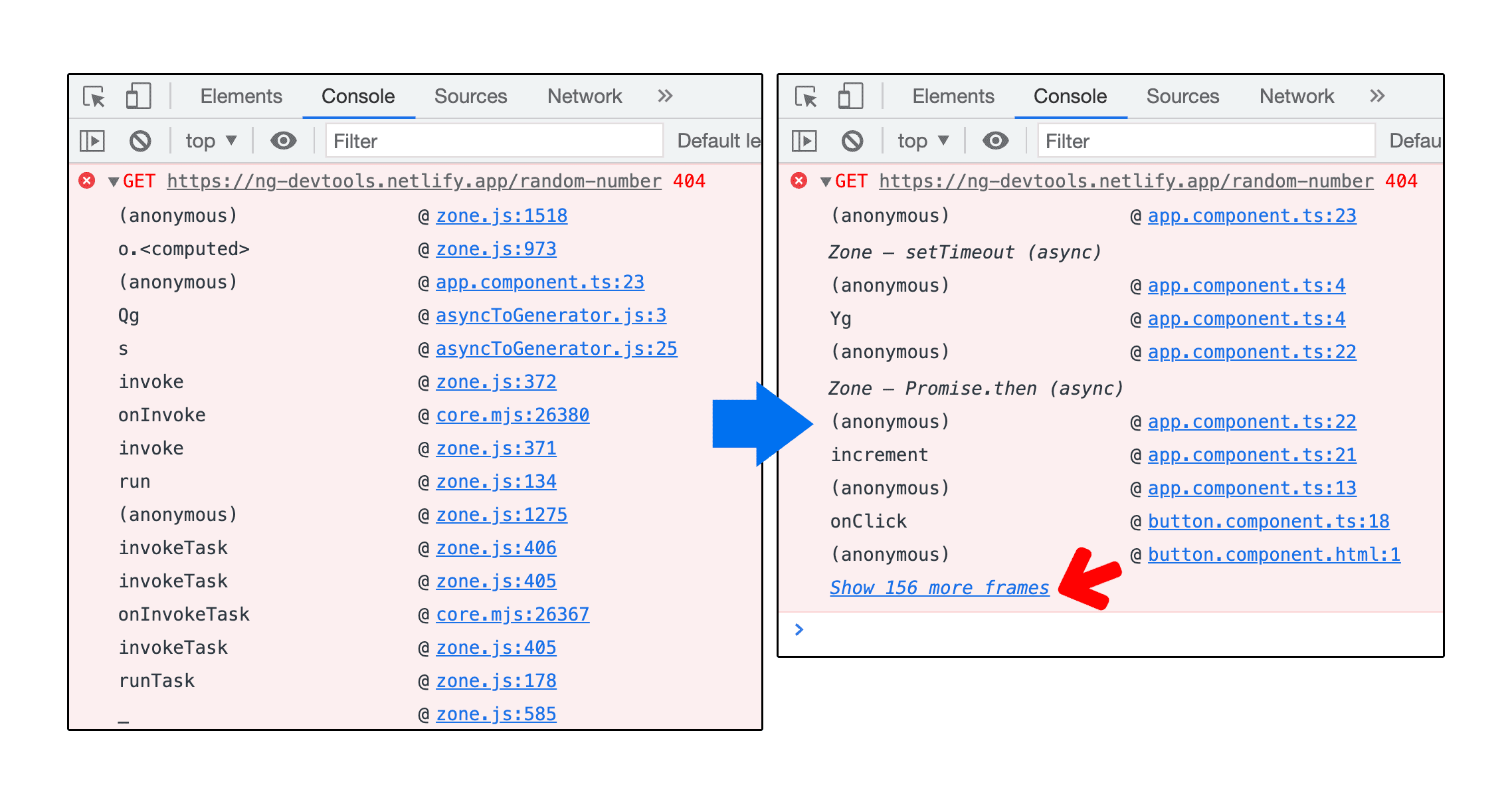 Otomatis abaikan skrip pihak ketiga yang diketahui dalam stack trace