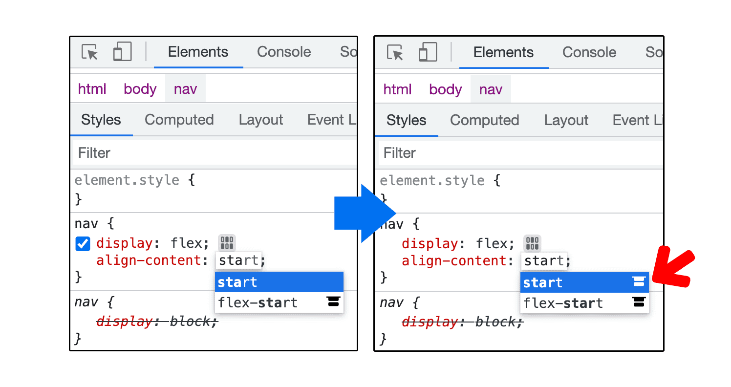 les propriétés Flexbox align-content.