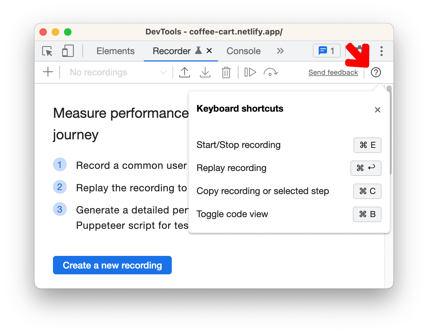 Сочетания клавиш для записи экрана.