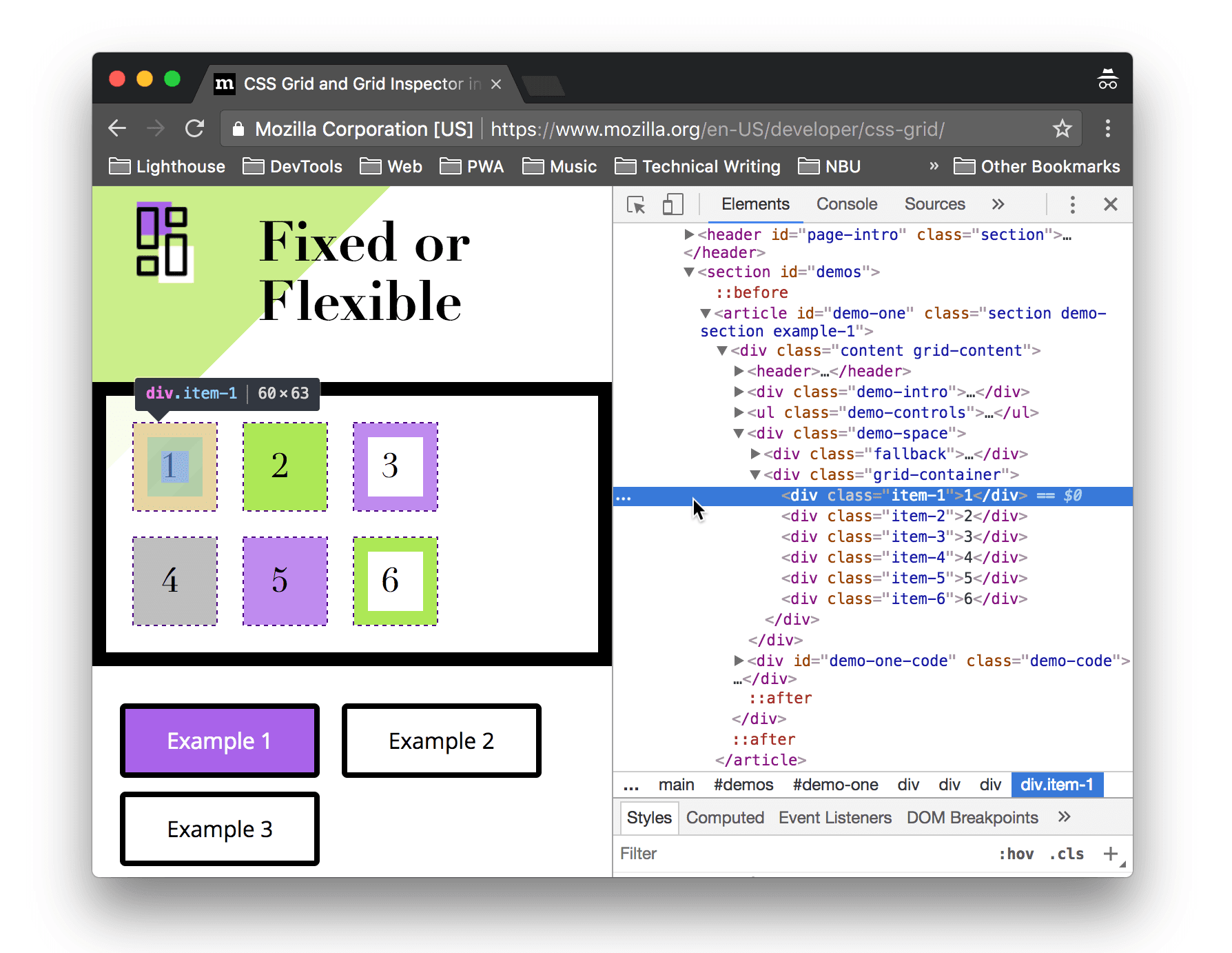 Mettere in evidenza una griglia CSS