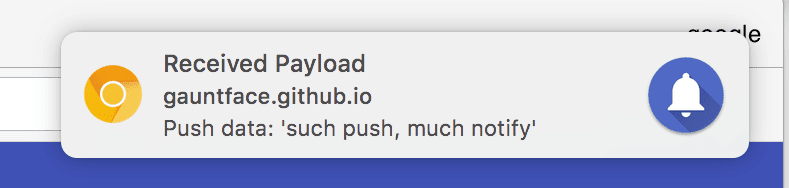 Notifikasi push simulasi