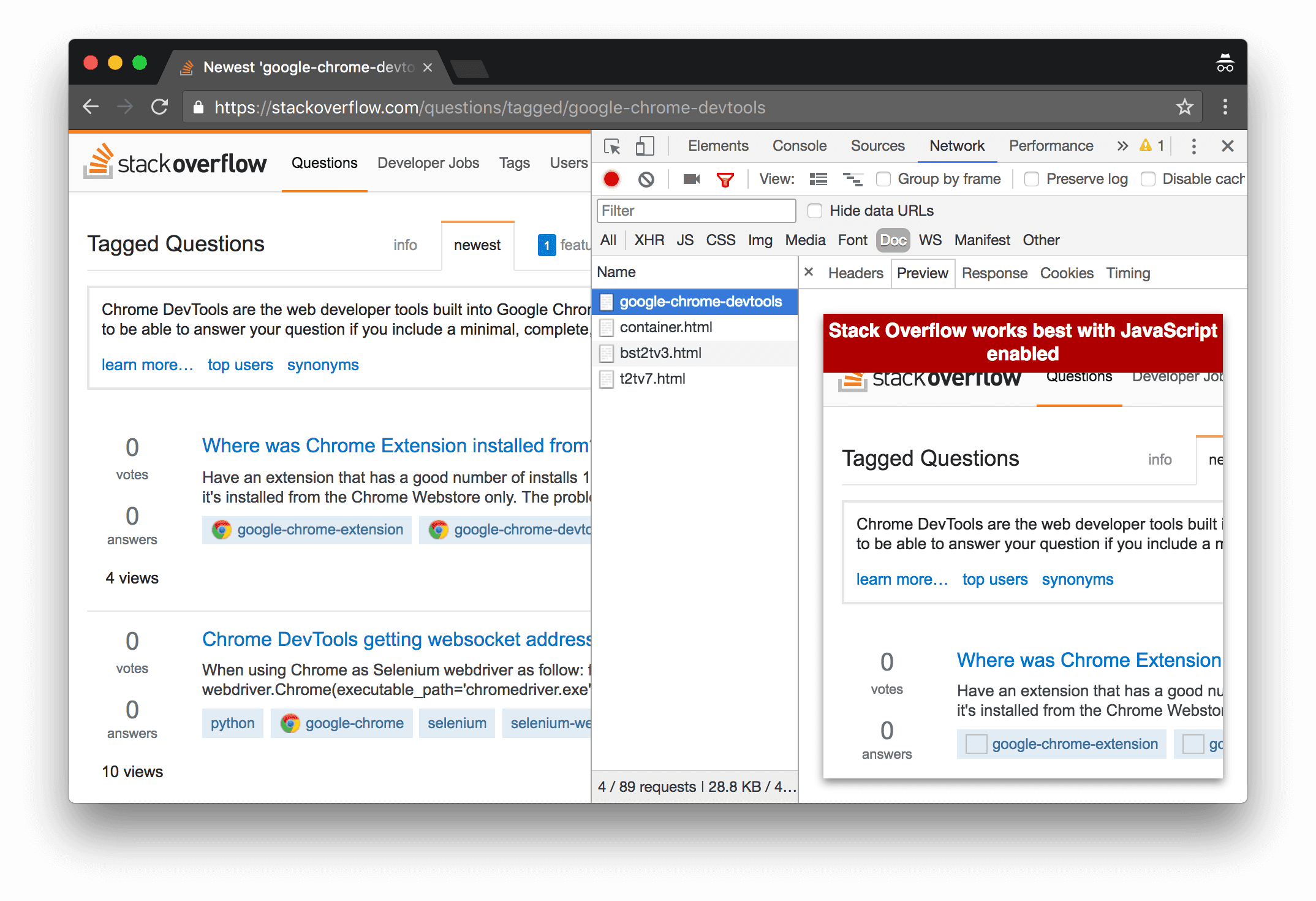 Prévisualisation du code HTML dans l&#39;onglet &quot;Aperçu&quot;