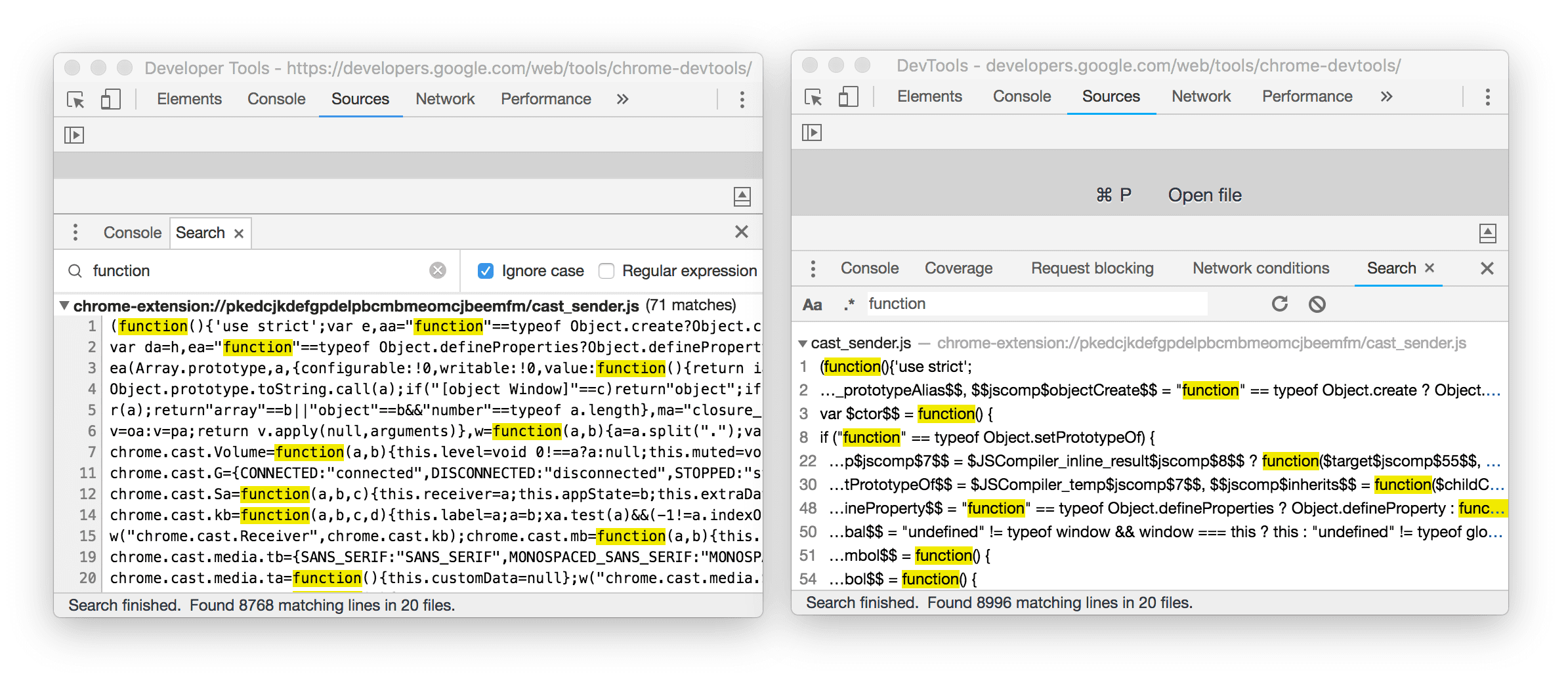 L&#39;ancienne et la nouvelle interface utilisateur.