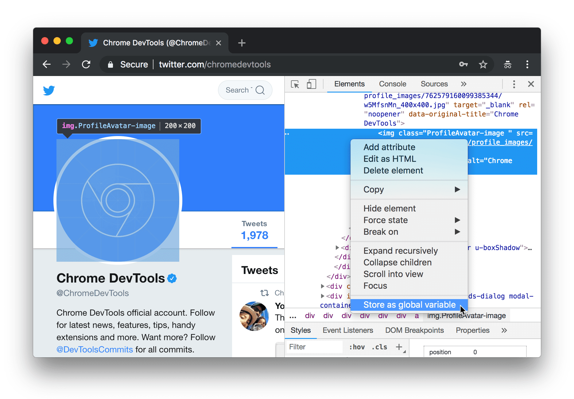 Armazene como variável global na árvore DOM.