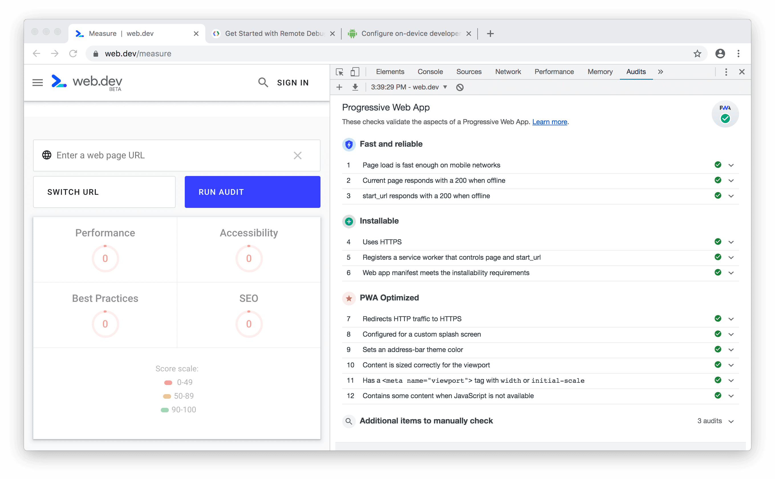 Het nieuwe badgescoresysteem voor de PWA-categorie