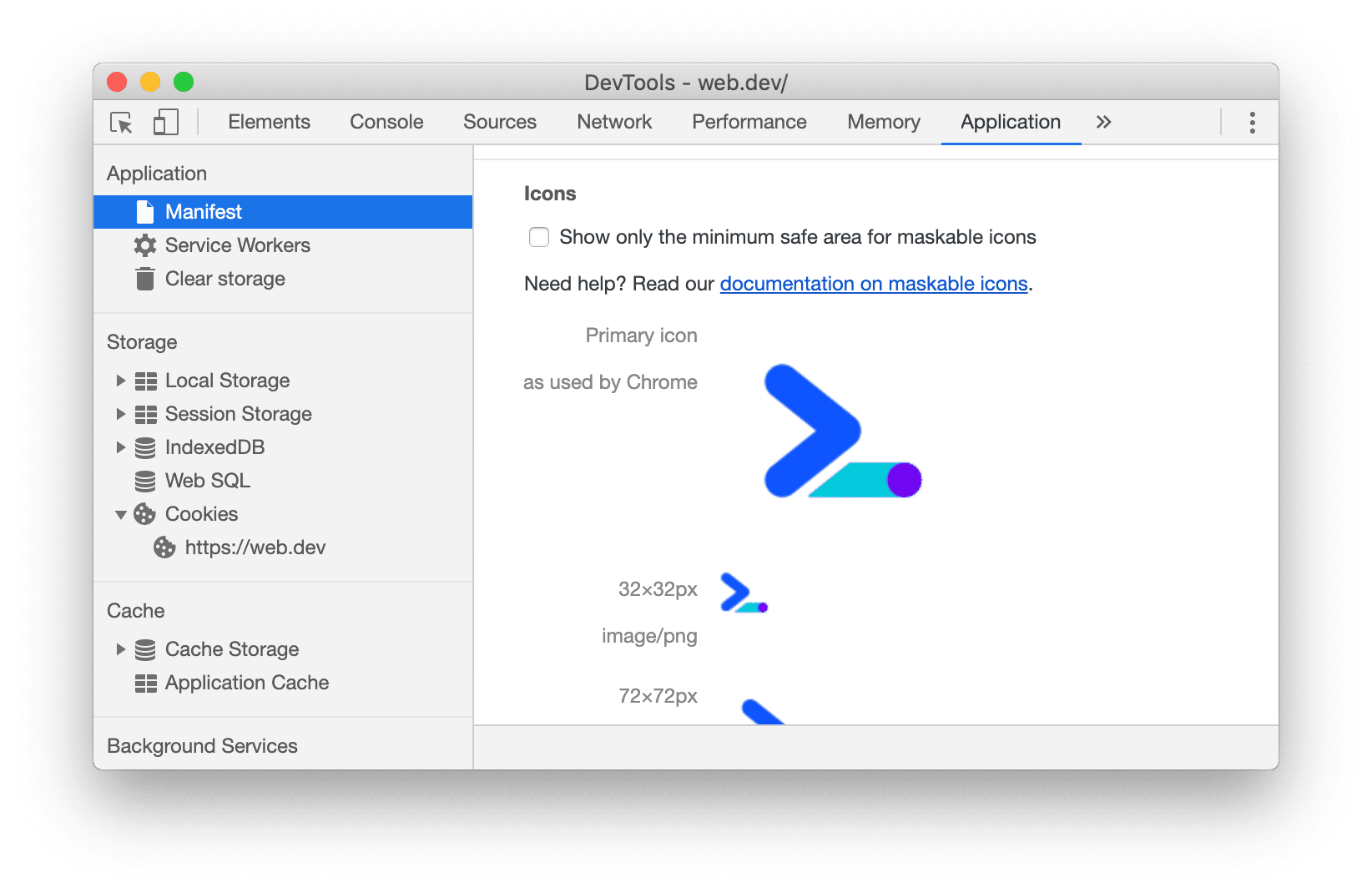 मेनिफ़ेस्ट पैन में मौजूद आइकॉन