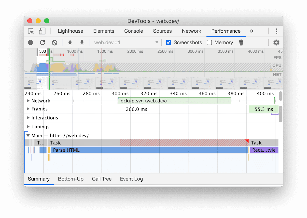 A nova interface de tarefas longas