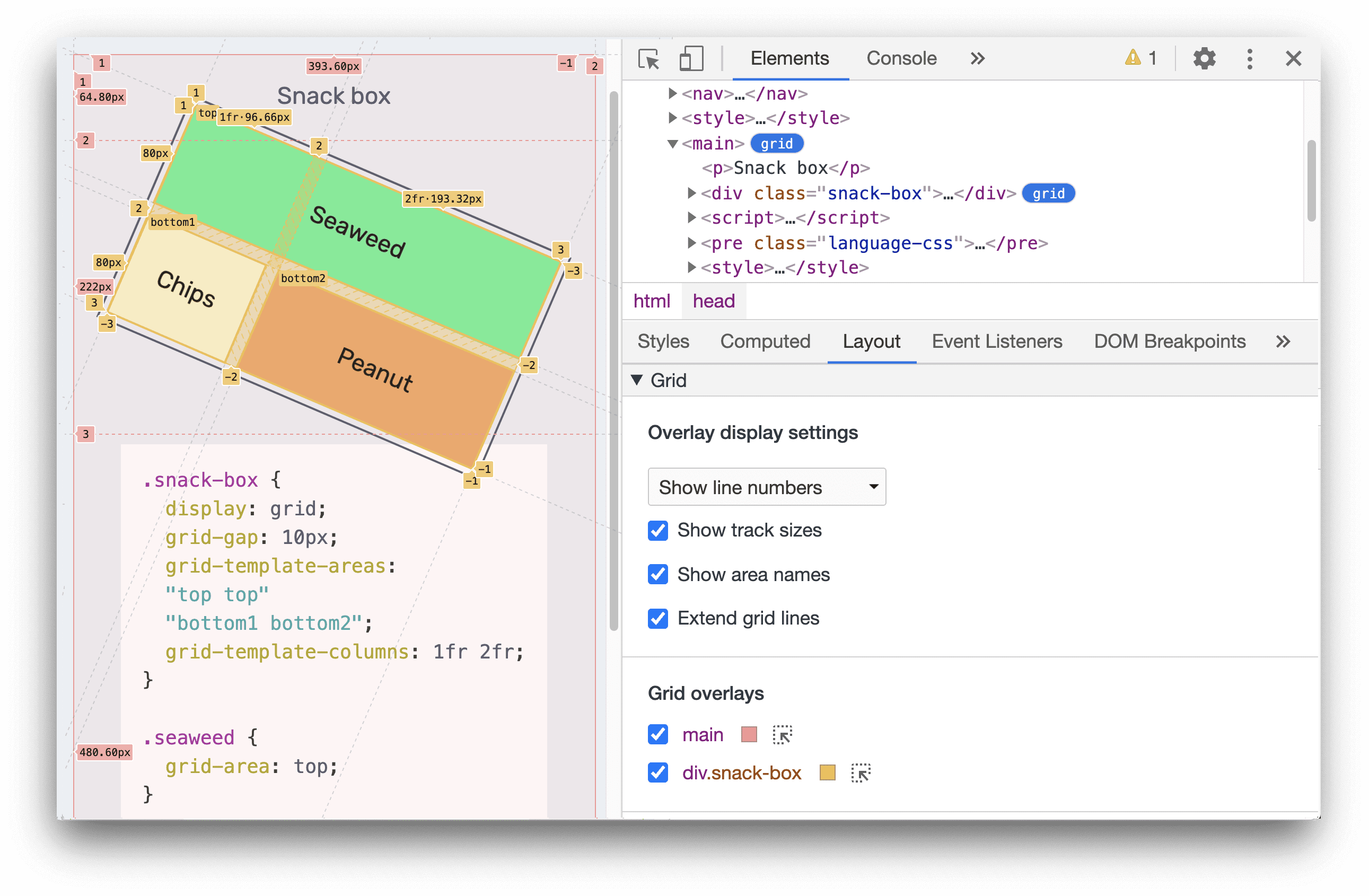 Отладка CSS-сеток