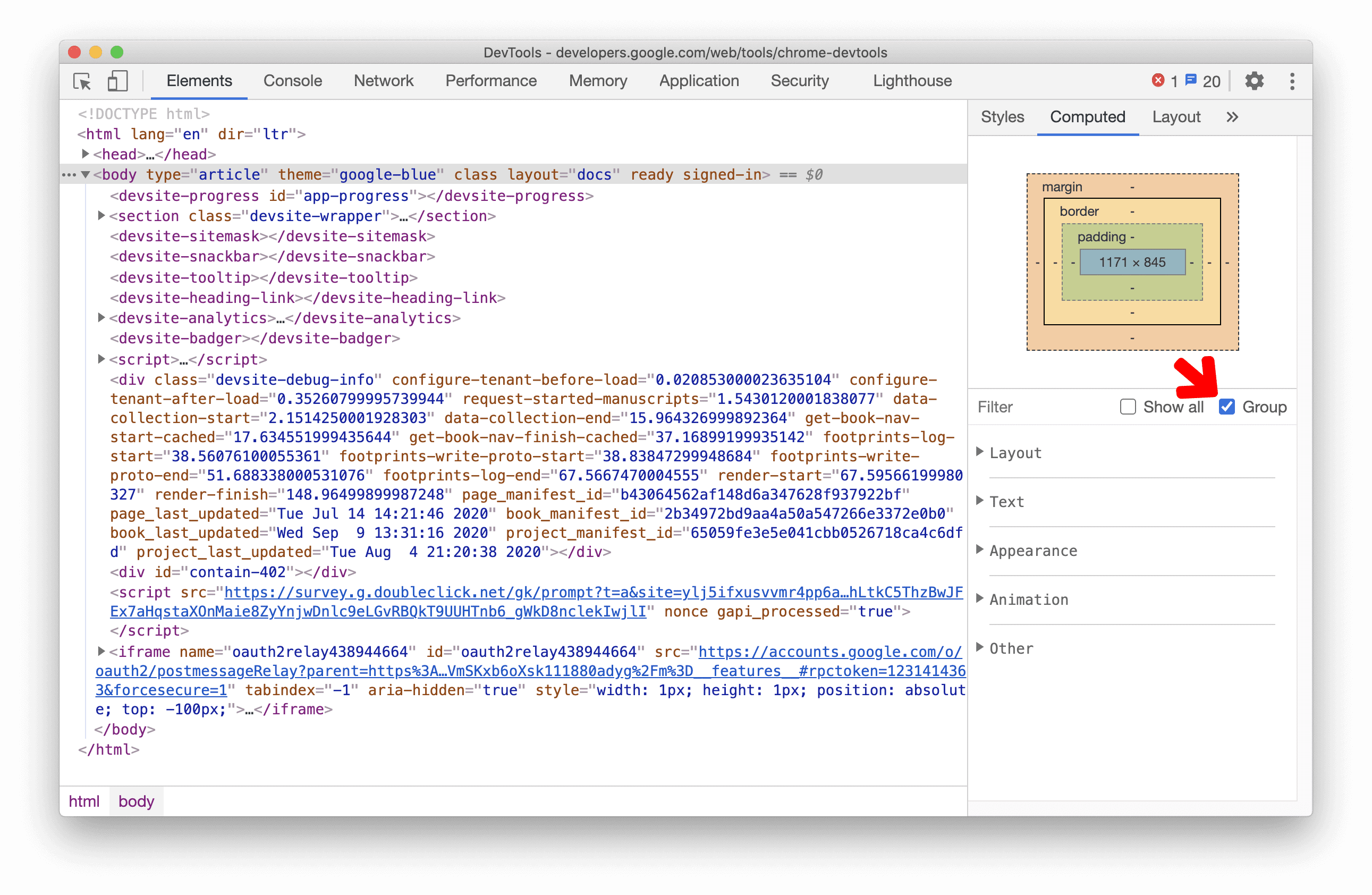 Agrupamento de propriedades CSS