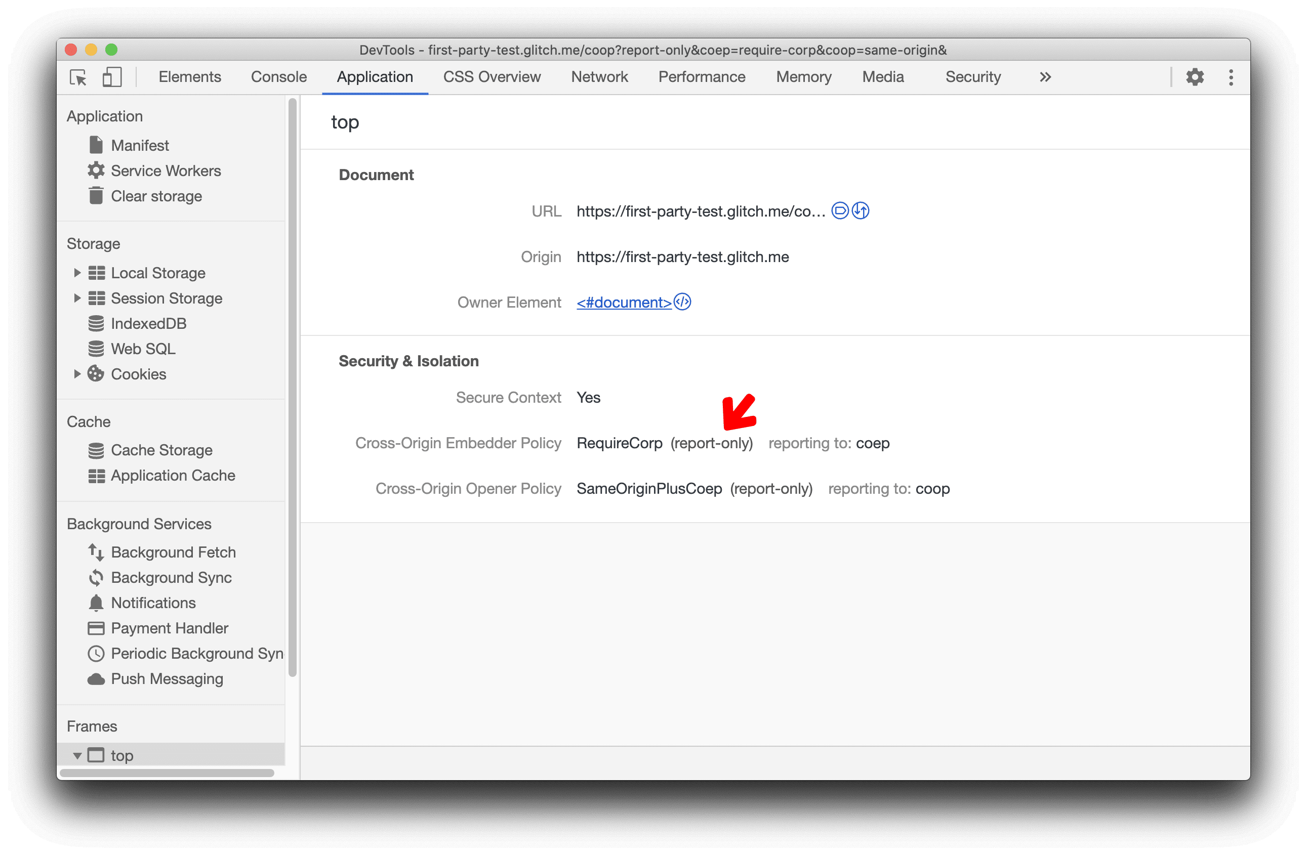 libellé "rapport uniquement"