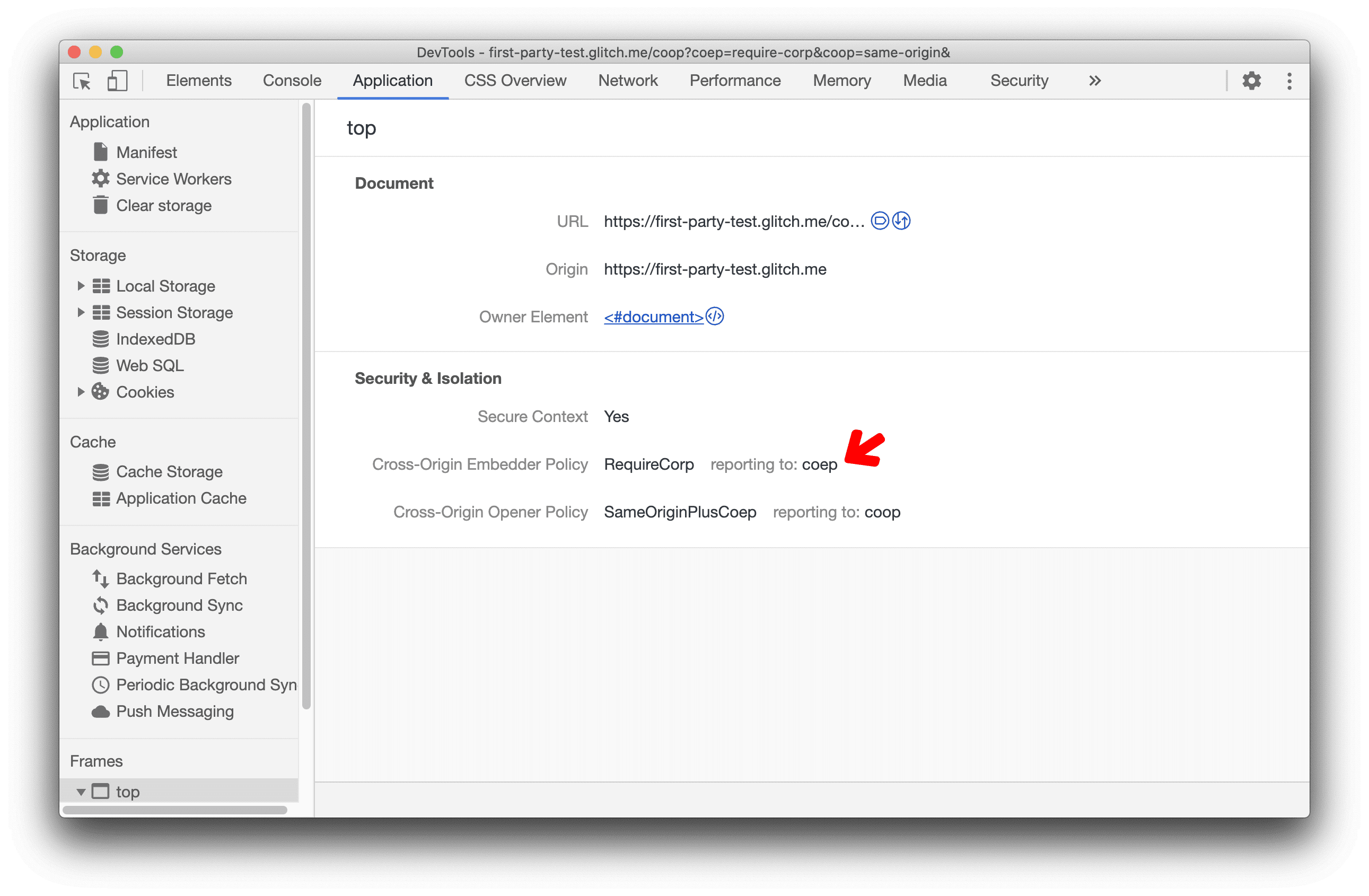 melaporkan ke endpoint