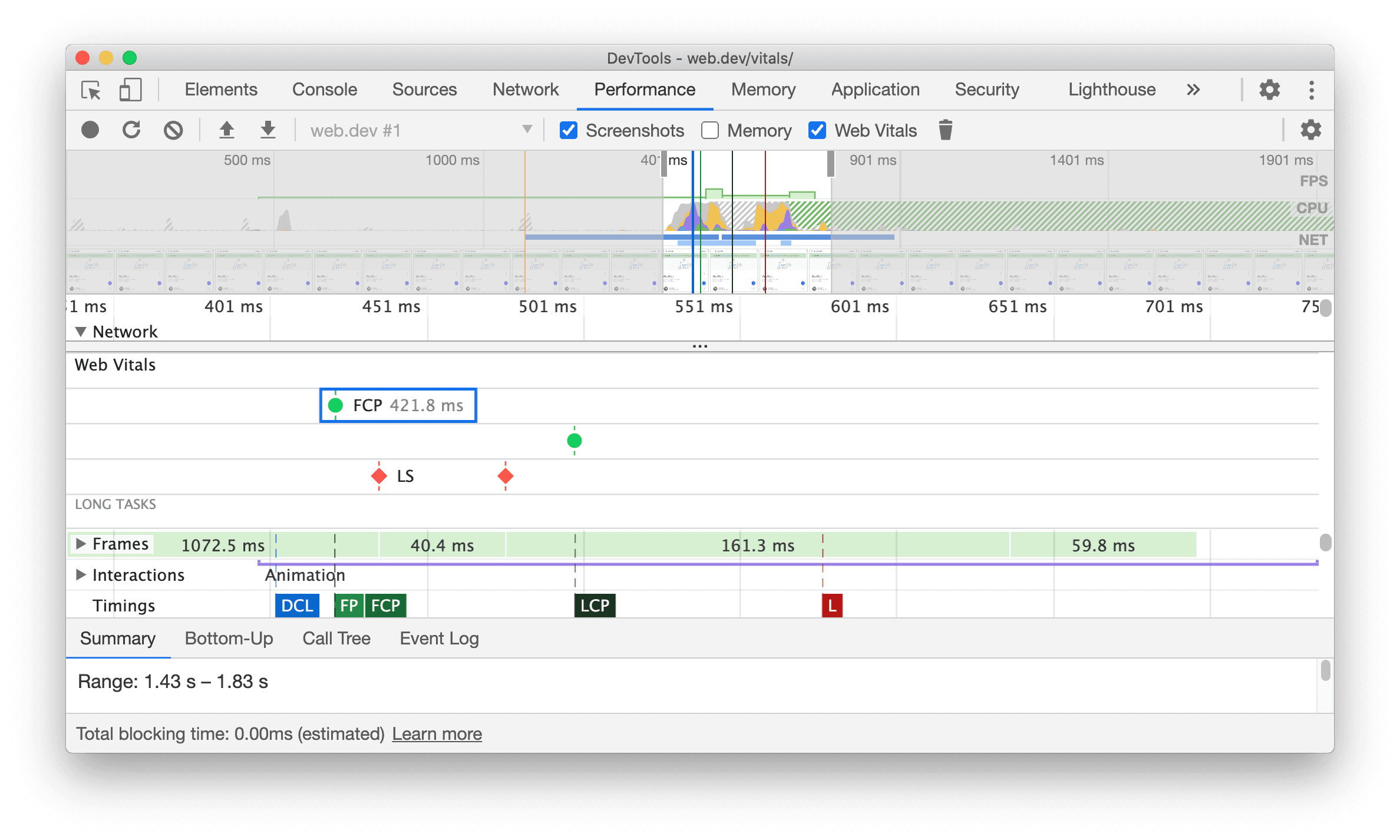 Voie Web Vitals