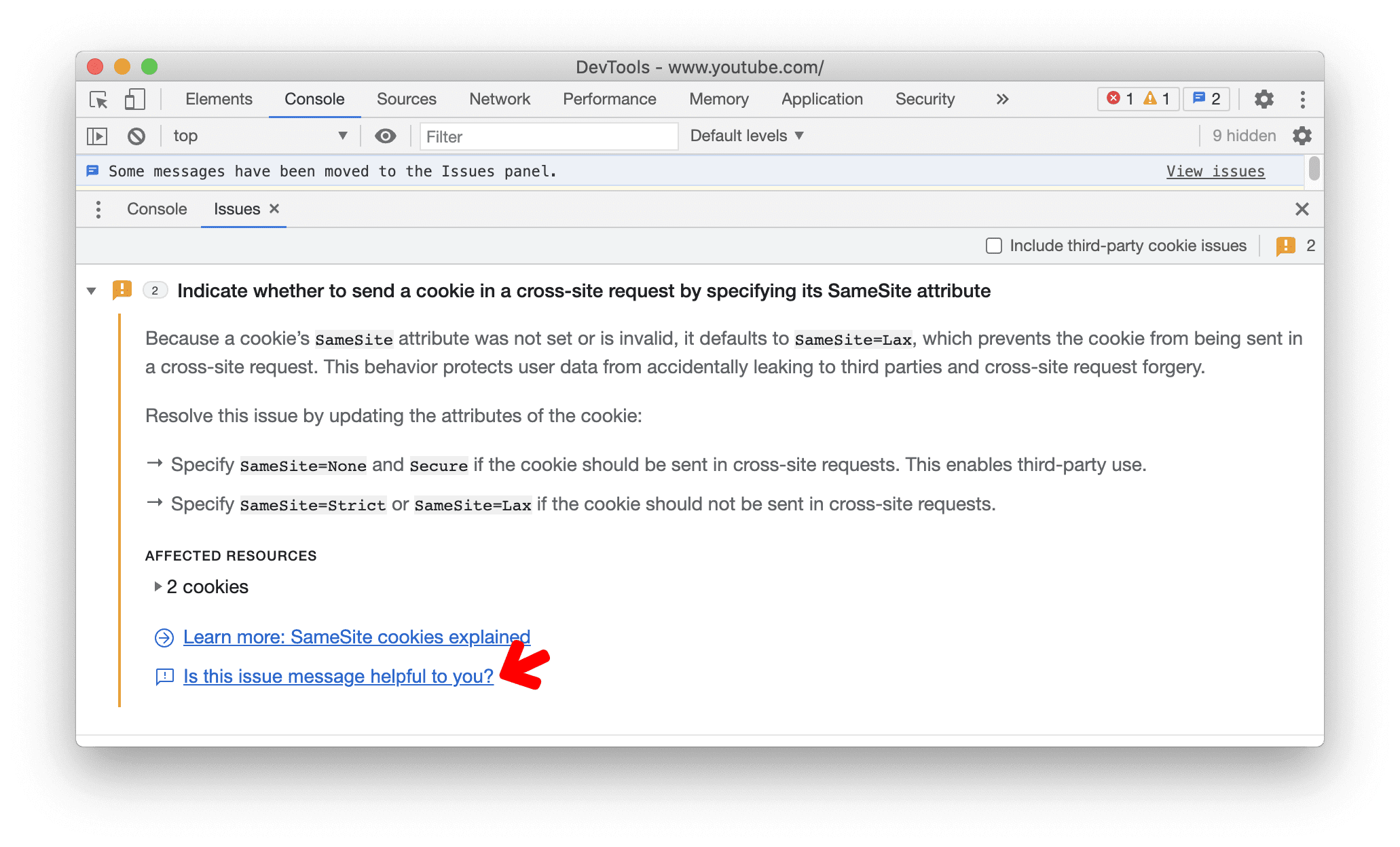 رابط الملاحظات حول المشكلة