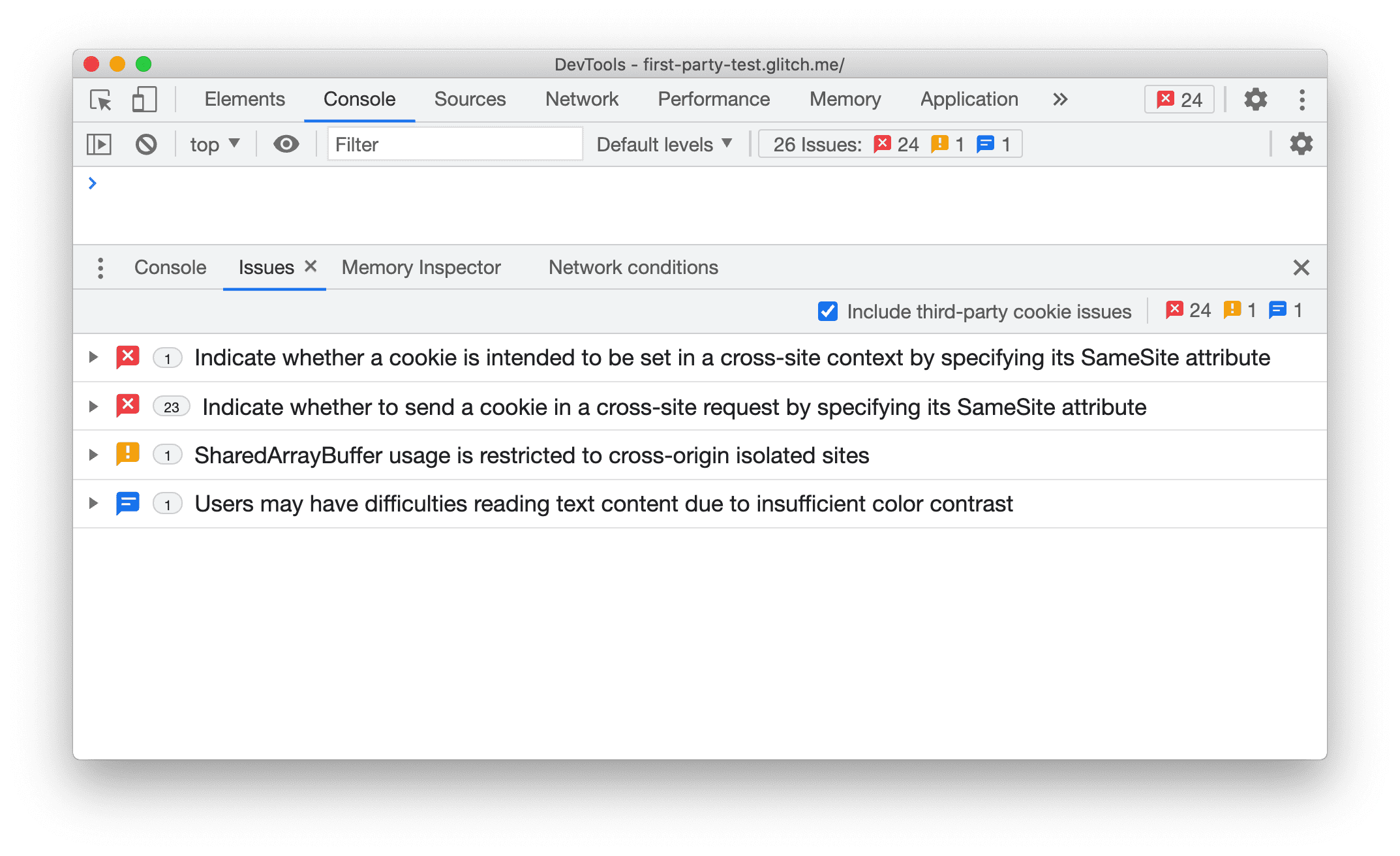 색상과 아이콘으로 문제 유형 분류