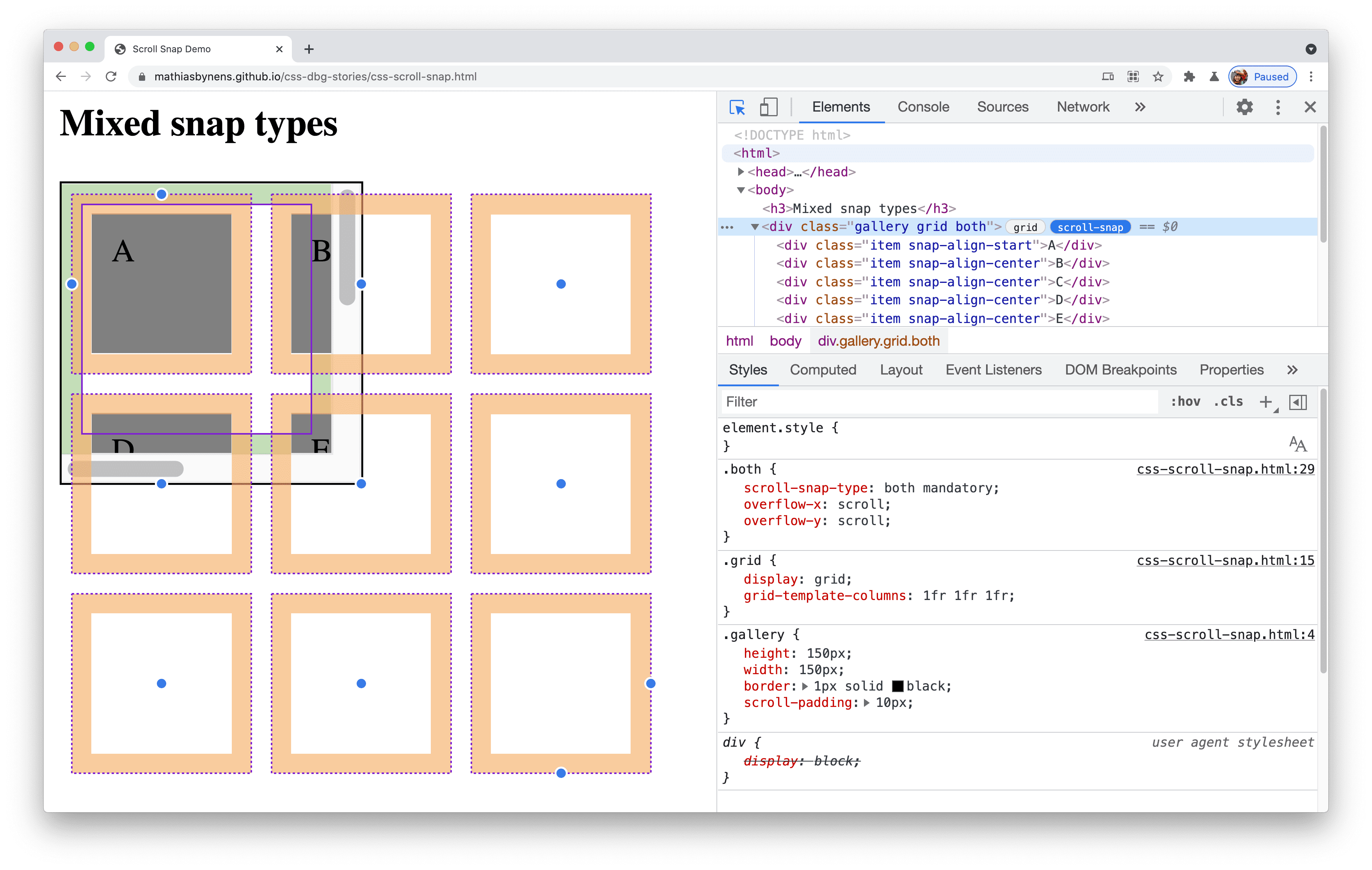 CSS の Scroll-Snap