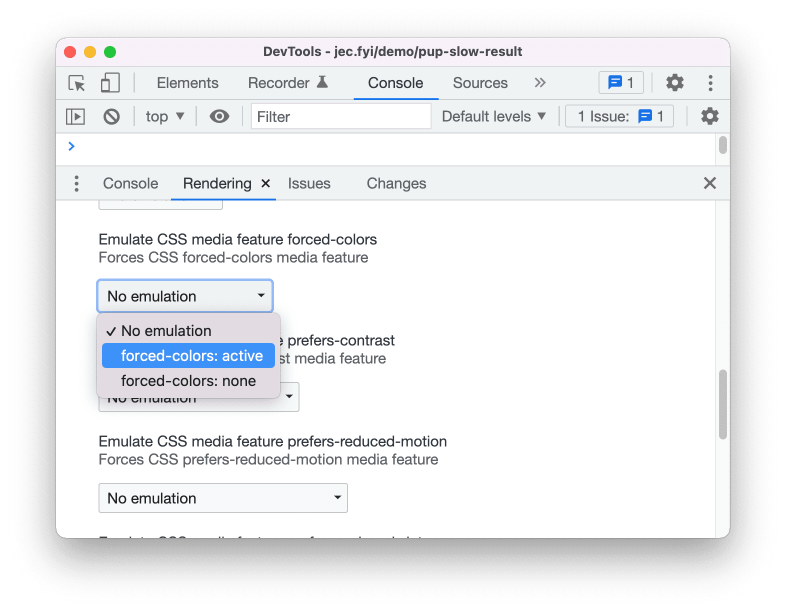 CSS-функция принудительного выбора цветов для медиафайлов