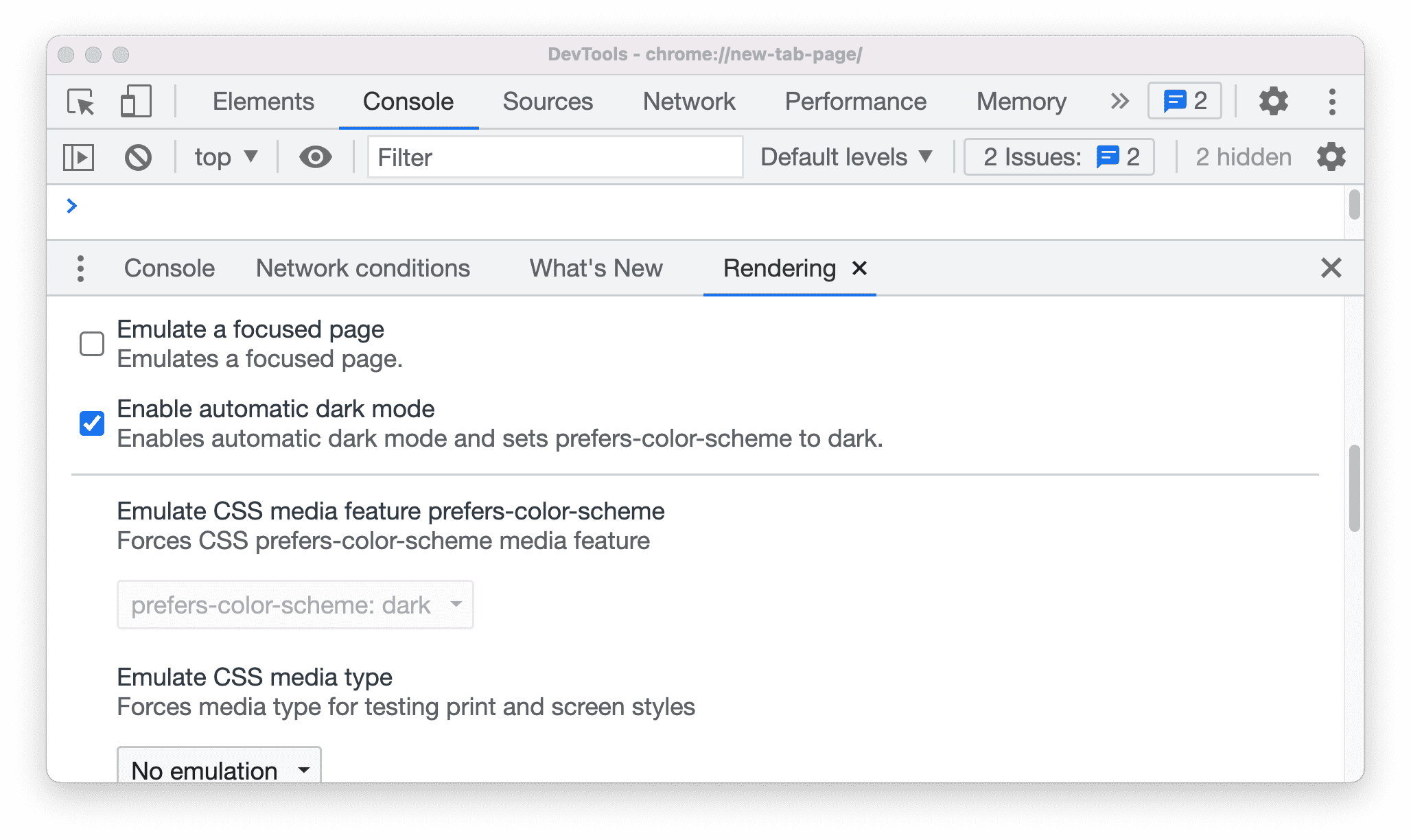 Автоматическая эмуляция темной темы