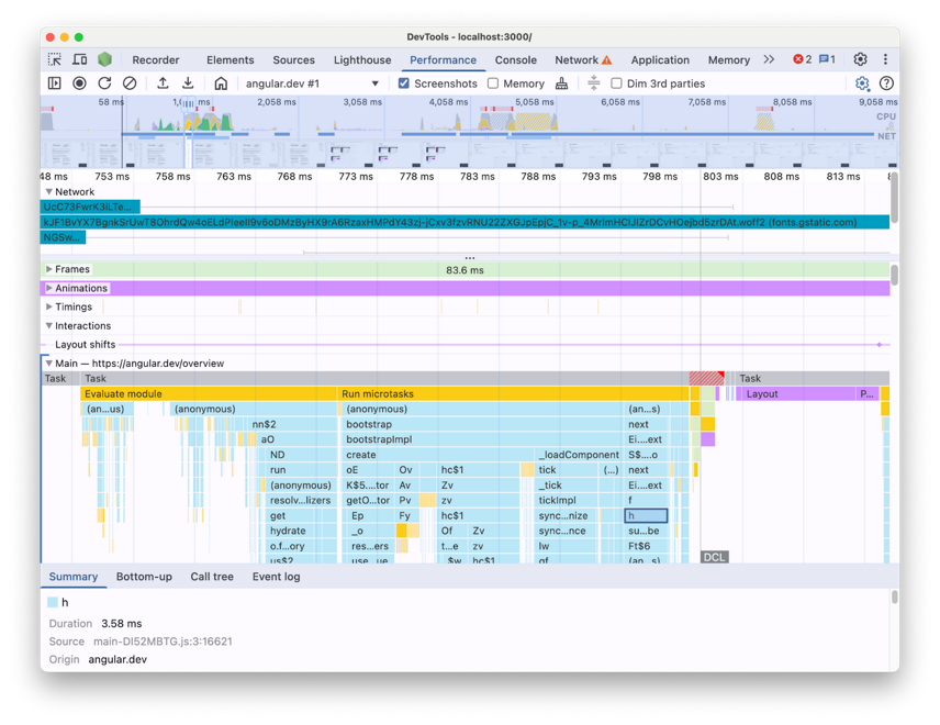 Use Chrome DevTools Performance panel to profile Angular apps | Blog ...