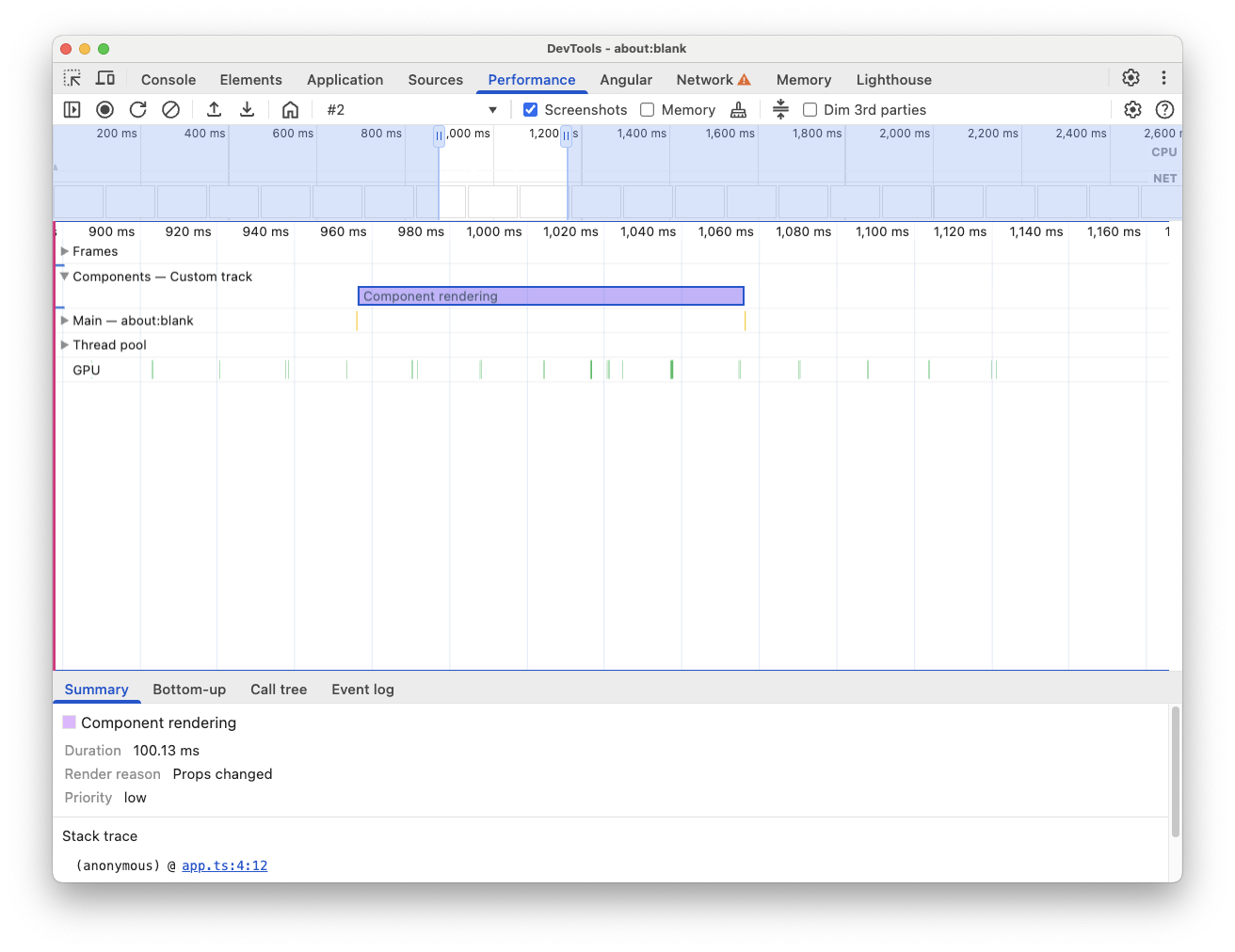 Use Chrome DevTools Performance panel to profile Angular apps | Blog ...