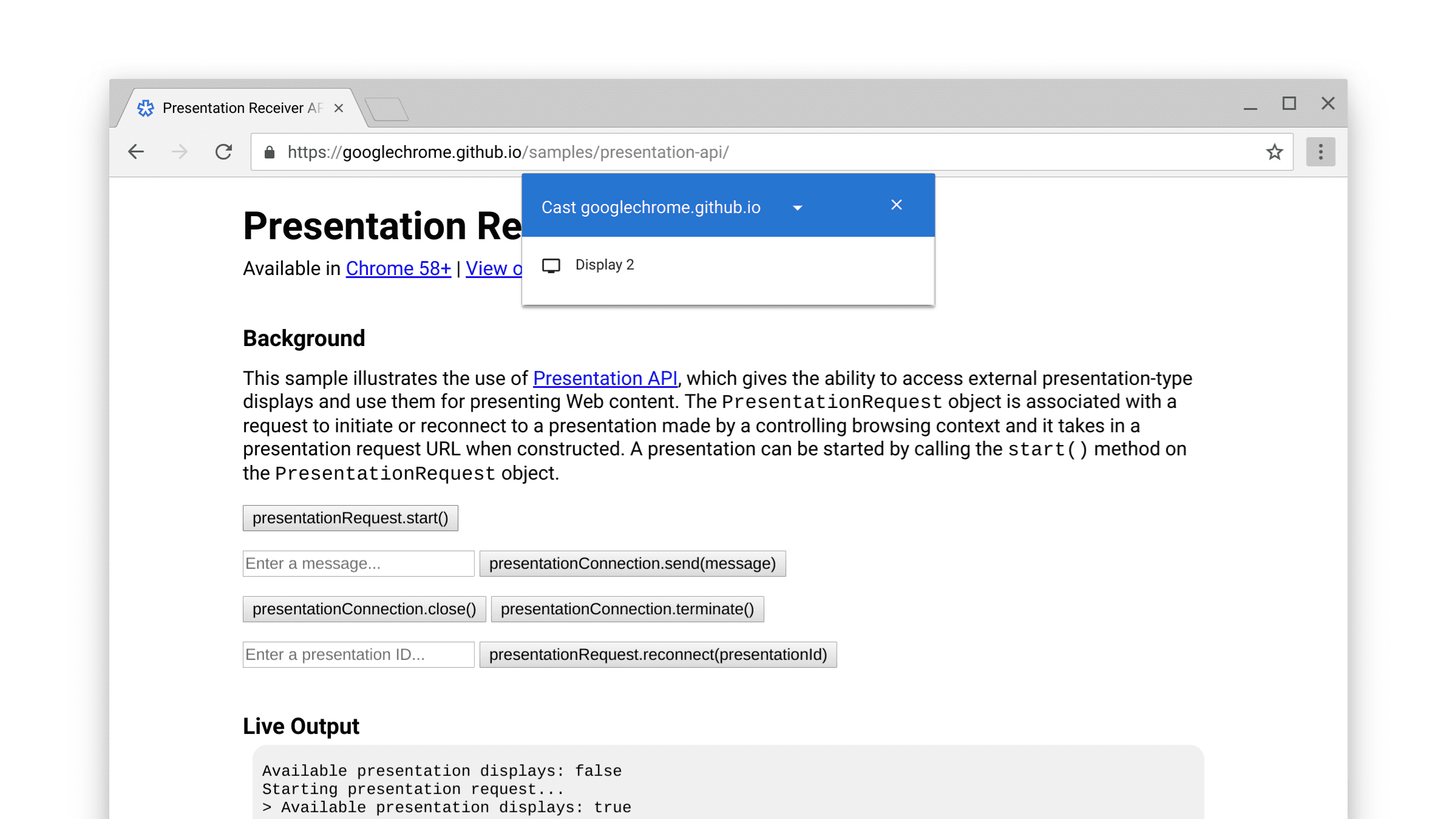 Präsentationsauswahl