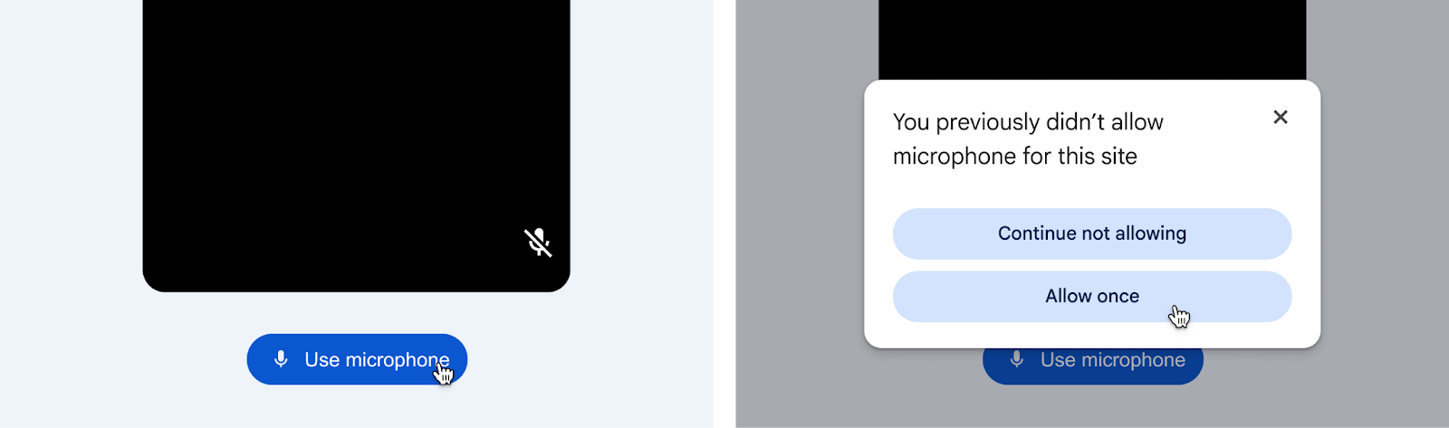 Changing permission settings flow.