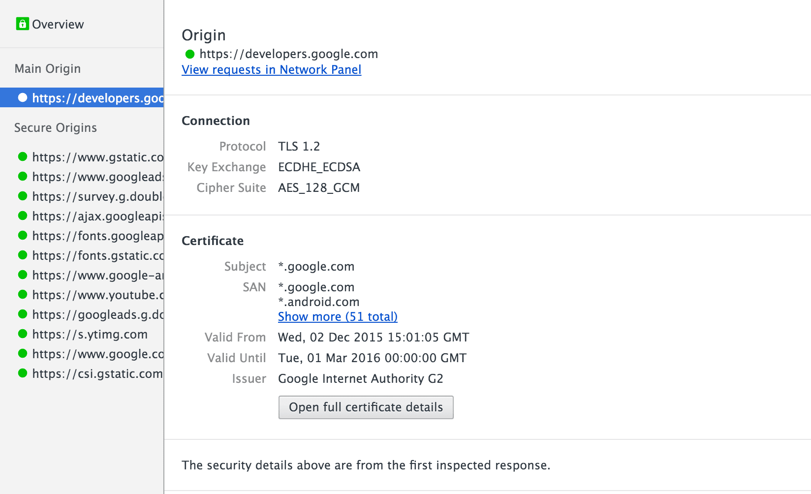 Security panel debuts in Chrome DevTools | Blog | Chrome for Developers