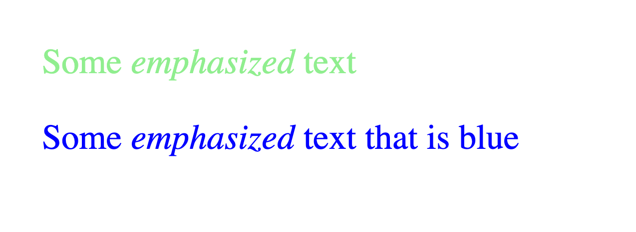 第一個線條為綠色,第二個線條為藍色。